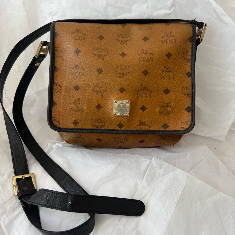 MCM Cognac Crossbody Bag